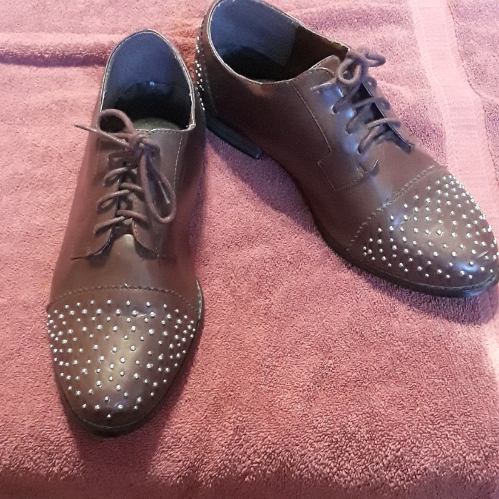 Size 11 Brown Torrid Studded Shoes